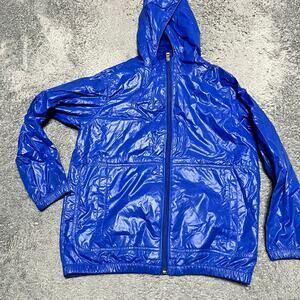 Hanna Andersson Coat Kids Youth 140 US 10 Blue Nylon Windbreaker Jacket